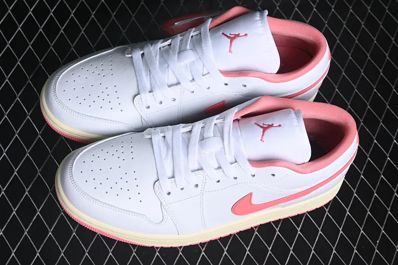 All categories Air Jordan Jordan series basketball shoes Air Jordan 1 Low Air Jordan 1 Low AJ1 Joe 1 white and pink low-top cultural and casual sneakers DC0774-109